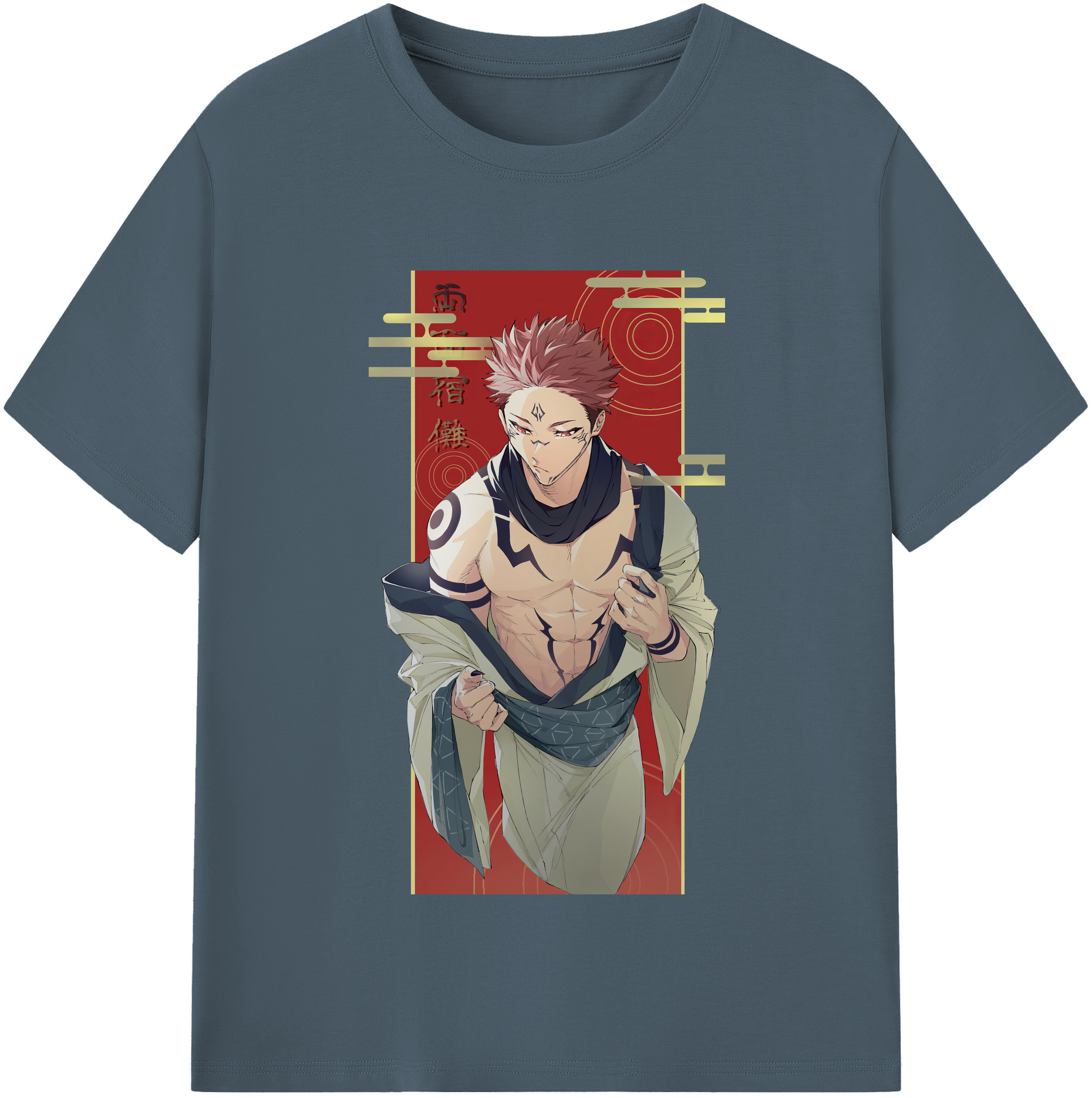 （画像用） 呪術廻戦 Jujutsu Kaisen 綿100％半袖Tシャツ（フロントプリント）